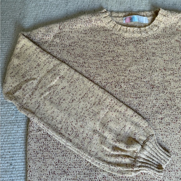 Free People Speckled Knit Set in Beige and Red - Picture 14 of 16